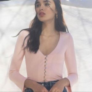 Reformation Gellar Knit Top